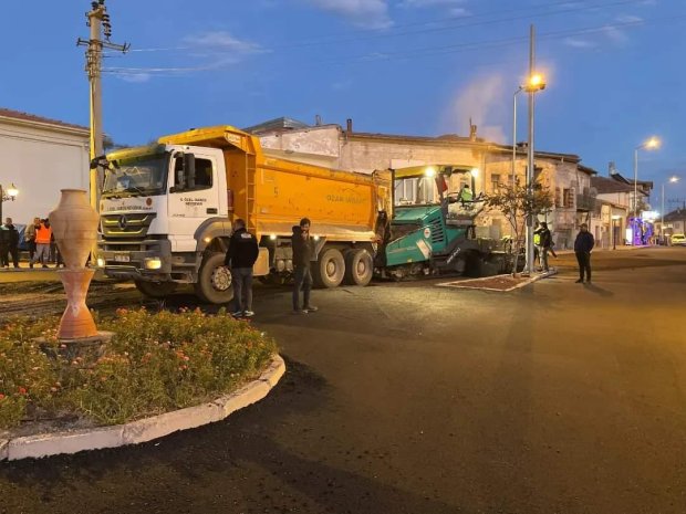 Orta Mahalle Atatürk Caddesinde Asfalt Çalışması Tamamlandı