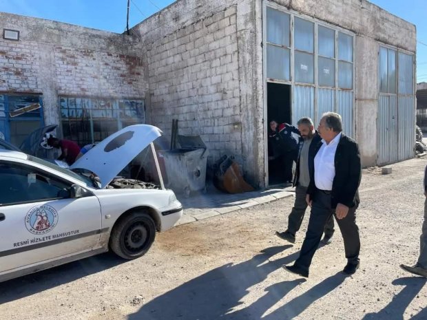 Belediye Başkanımız Sn. Mustafa Kenan Sarıtaş'a Belediyemizin yürüttüğü çalışmaları yerinde inceledi.