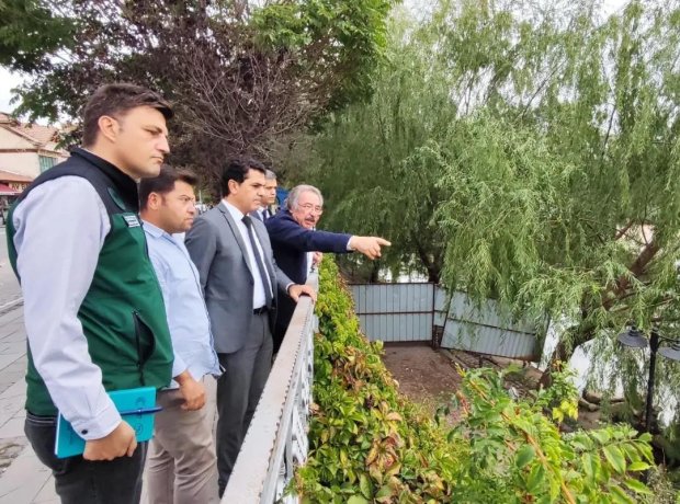 DSİ Kayseri Bölge Müdürü Rahmi Şahin Belediye Başkanımız Mustafa Kenan Sarıtaş'ı ziyaret ettiler.