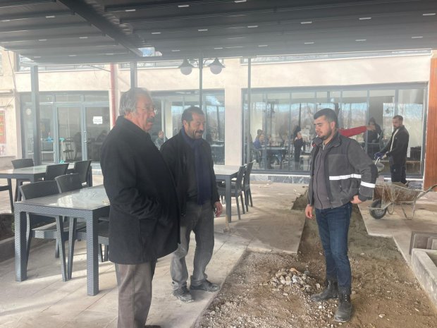 BELEDİYE BAŞKANIMIZ SAHADA ÇALIŞMALARI YERİNDE İNCELEDİ