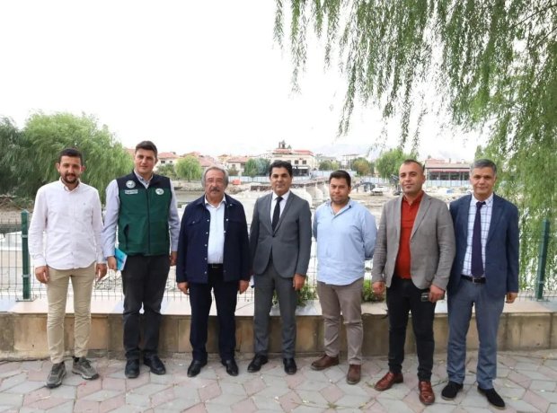 DSİ Kayseri Bölge Müdürü Rahmi Şahin Belediye Başkanımız Mustafa Kenan Sarıtaş'ı ziyaret ettiler.