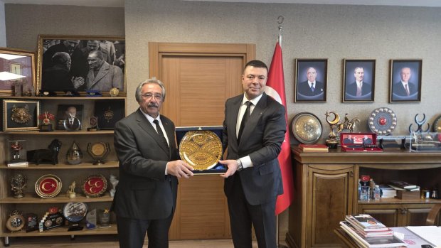 Belediye Başkanımız Sayın Mustafa Kenan Sarıtaş, Milliyetçi Hareket Partisi Genel Başkan Yardımcısı Sayın Özgür Bayraktar’ı ziyaret etti.