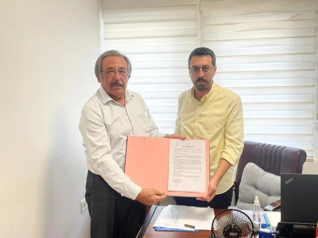 Belediye Başkanımız Mustafa Kenan Sarıtaş, TPIC Şefi İbrahim Öztürk'ü makamında ziyaret etti