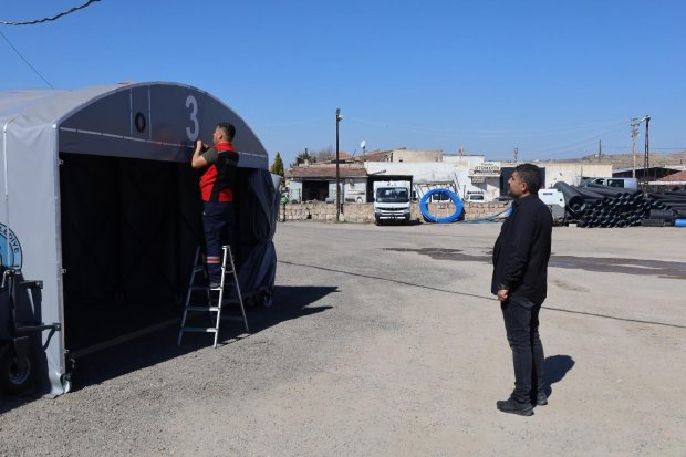 Cenaze hizmetlerinde kullanılmak üzere 3. yeni taziye çadırımız hizmete girdi.