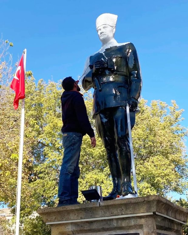 Atatürk Anıtımızın Bakım ve Onarımı Yapıldı