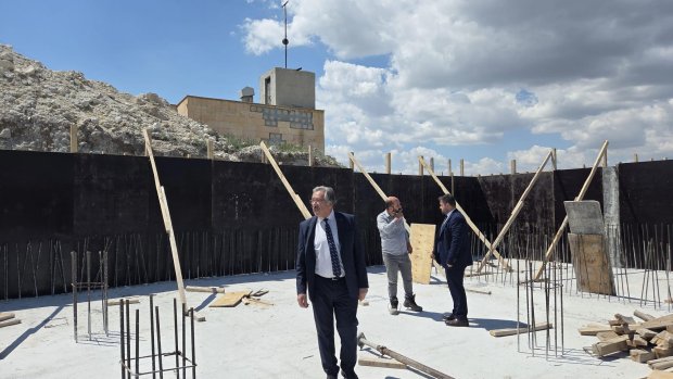 1800 TON KAPASİTELİ YENİ SU DEPOMUZUN İNŞAATI HIZLA DEVAM EDİYOR