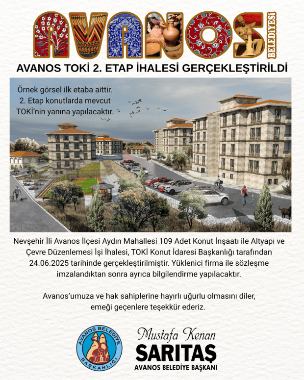 Avanos TOKİ 2. Etap İhalesi Gerçekleştirildi