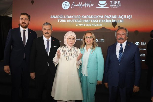 Cumhurbaşkanımız Sayın Recep Tayyip Erdoğan'ın eşi Sayın Emine Erdoğan Hanımefendi ilimize gelerek "Anadoludakiler Kapadokya Pazarı Açılışı ve Türk Mutfağı Haftası Etkinlikleri"ne katıldı.