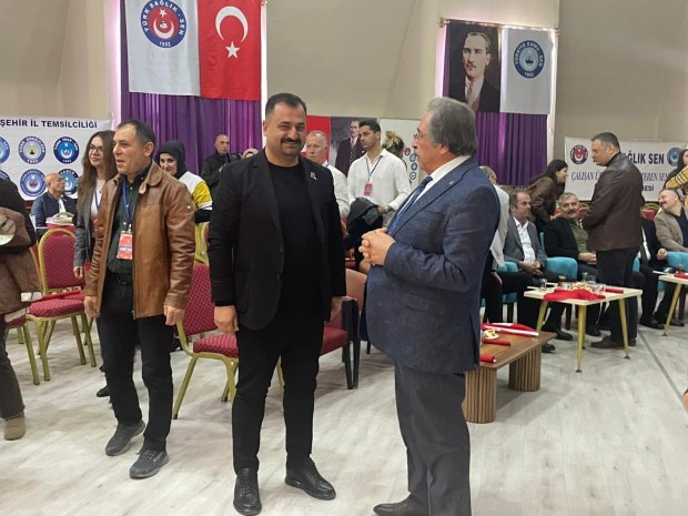 Belediye Başkanımız Sayın Mustafa Kenan Sarıtaş, Türk Sağlık-Sen Türkiye Sağlık ve Sosyal Hizmetleri Kamu Görevlileri Sendikası Nevşehir Şube Başkanlığı’nın 8. Olağan Genel Kuruluna katıldı.