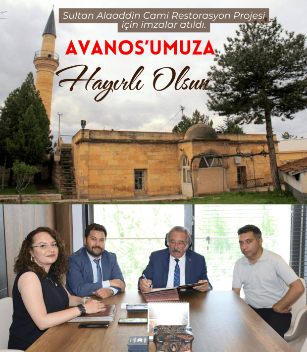 Avanos Sultan Alaaddin Camii'nin restorasyon projesi için imzalar atıldı. Avanos'umuza Hayırlı Olsun.