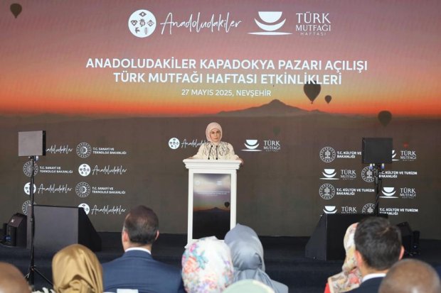 Cumhurbaşkanımız Sayın Recep Tayyip Erdoğan'ın eşi Sayın Emine Erdoğan Hanımefendi ilimize gelerek "Anadoludakiler Kapadokya Pazarı Açılışı ve Türk Mutfağı Haftası Etkinlikleri"ne katıldı.