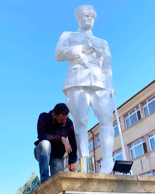 Atatürk Anıtımızın Bakım ve Onarımı Yapıldı