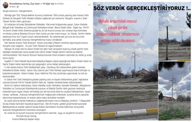 Söz Verdik Gerçekleştiriyoruz! Yüksek Gerilim Hattı Kaldırılıyor