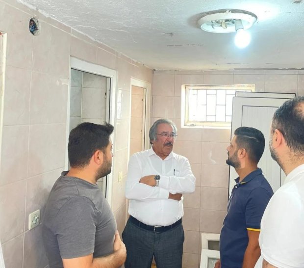 Belediye Başkanımız Mustafa Kenan Sarıtaş, Yukarı Mahalle Yeşilbaş Cami tuvaletinin devam eden tadilat çalışmasını yerinde inceledi.