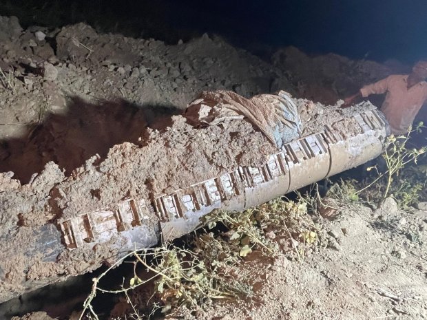 Bozca İçme Suyu Ana Boru Hattının Bir Kısmında Yenileme Çalışması Yapıldı