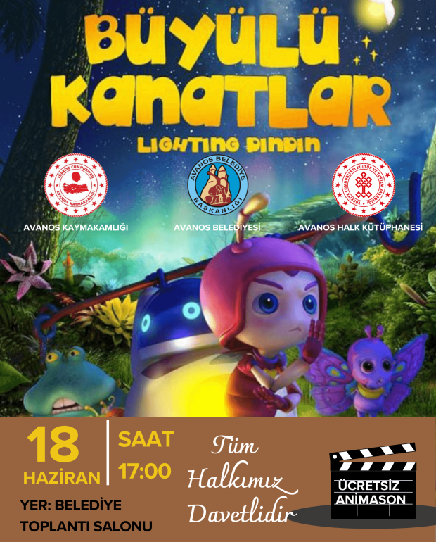 Sinema Günlerinde Bu Hafta "Büyülü Kanatlar" animasyon filmi gösterime sunulacaktır.