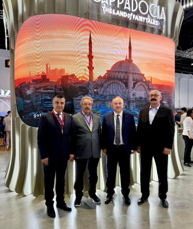 Belediye Başkanımız Sayın Mustafa Kenan Sarıtaş ilçemizin tarihi zenginliklerini, kültürel değerlerini ve el sanatlarını tanıtmak üzere ATM Dubai 2025 Fuarı'na katılım sağladı.