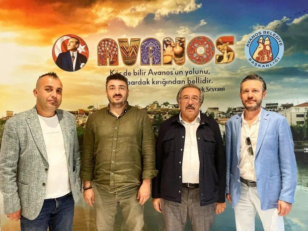 Turyap Kapadokya Temsilcisi Fatih Evren İNCE ve Yusuf BIYIK Belediye Başkanımız Mustafa Kenan SARITAŞ'ı makamında ziyaret ettiler.