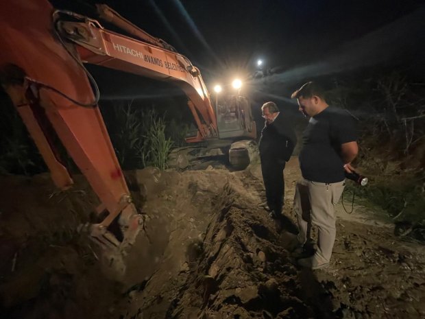 Bozca İçme Suyu Ana Boru Hattının Bir Kısmında Yenileme Çalışması Yapıldı
