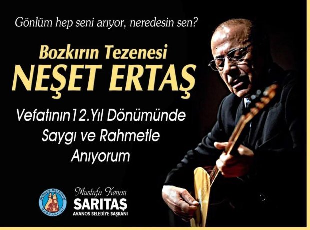 Bozkırın Tezenesi, unutulmaz halk ozanımız Neşet Ertaş'ı aramızdan ayrılışının 12. yılında sevgi, saygı ve rahmetle anıyorum.