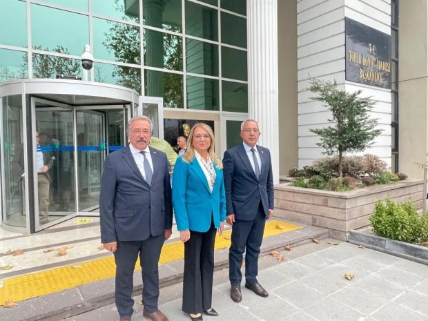 Başkan Sarıtaş, TOKİ İdare Başkanı Mustafa Levent Sungur'u Ziyaret Etti.