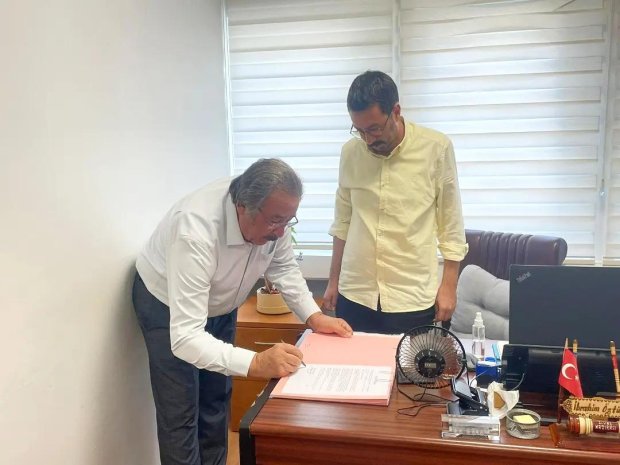 Belediye Başkanımız Mustafa Kenan Sarıtaş, TPIC Şefi İbrahim Öztürk'ü makamında ziyaret etti