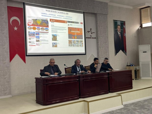 Kapadokya Turizm Bölgesi Altyapı Hizmet Birliği 2025 Yılı Kasım Ayı Olağan Meclis Toplantısı, Belediye Başkanımız Sayın Mustafa Kenan Sarıtaş’ın meclis başkanlığında gerçekleştirildi.