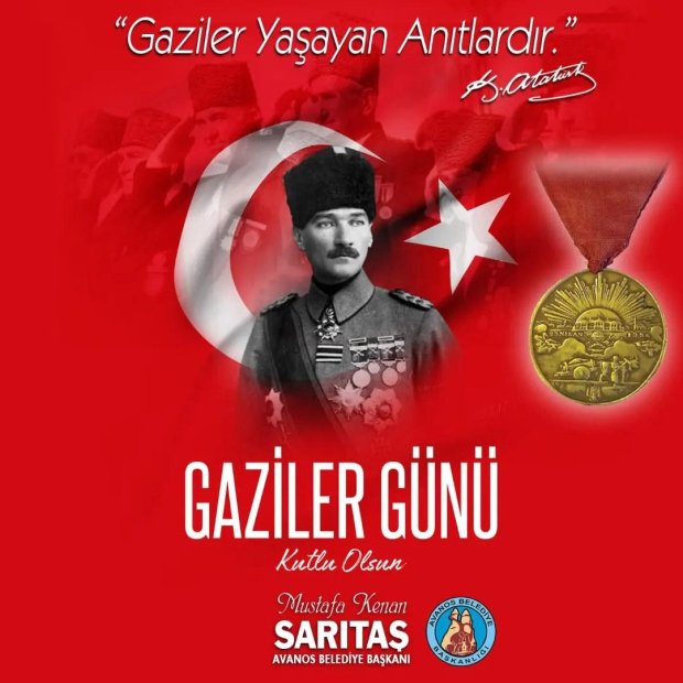 Vatan, millet ve bayrak uğruna canlarını feda etmekten korkmayan kahraman gazilerimizin 19 Eylül Gaziler Günü'nü kutlu olsun