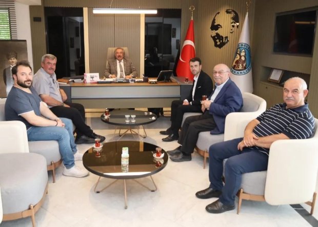 Sulusaray Belediye Başkanı Sn. Fatih Kalkan, Başkanımızı Ziyaret Etti