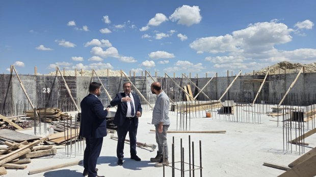 1800 TON KAPASİTELİ YENİ SU DEPOMUZUN İNŞAATI HIZLA DEVAM EDİYOR