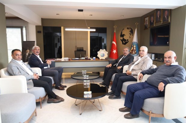 KOZAKLI BELEDİYE BAŞKANI SAYIN SEFER NESLİHANOĞLU, BELEDİYE BAŞKANIMIZ SAYIN MUSTAFA KENAN SARITAŞ'I ZİYARET ETTİ