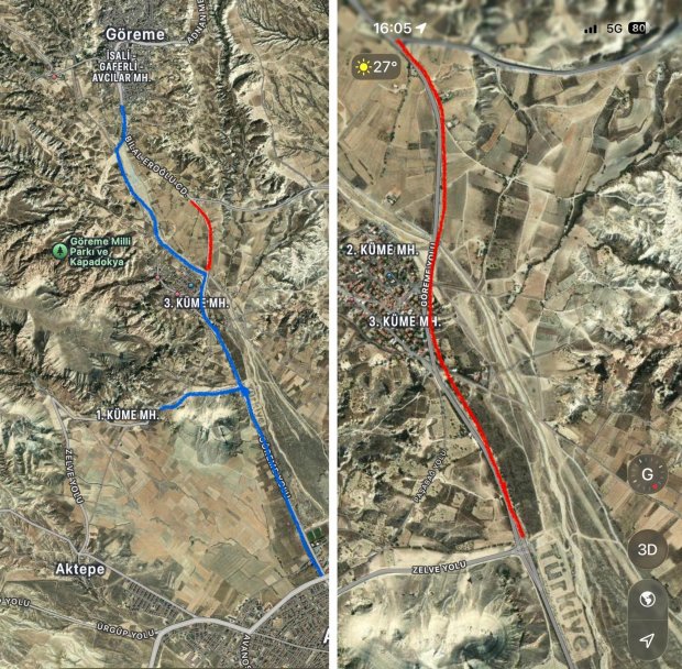 AVANOS-ÇAVUŞİN-GÖREME-UÇHİSAR YOLUMUZDA BSK SERİM ÇALIŞMALARI BAŞLADI HALKIMIZA DUYURULUR