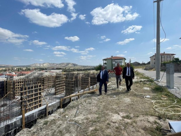 Belediye Başkanımız Sayın Mustafa Kenan Sarıtaş, Avanos Kız Mesleki ve Teknik Anadolu Lisesinin inşaat çalışmalarını yerinde inceledi.