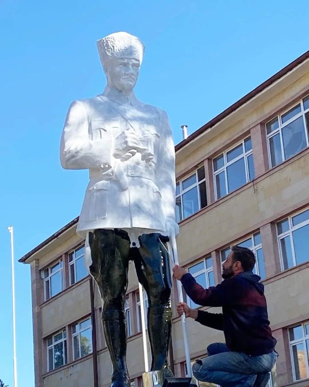 Atatürk Anıtımızın Bakım ve Onarımı Yapıldı