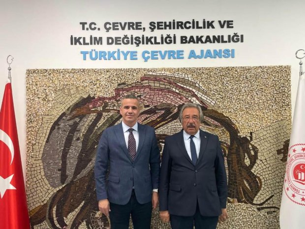 Belediye Başkanımız Sayın Mustafa Kenan Sarıtaş Türkiye Çevre Ajansı Başkanı Prof. Dr. Ferhat Pirinççi’yi ziyaret etti.
