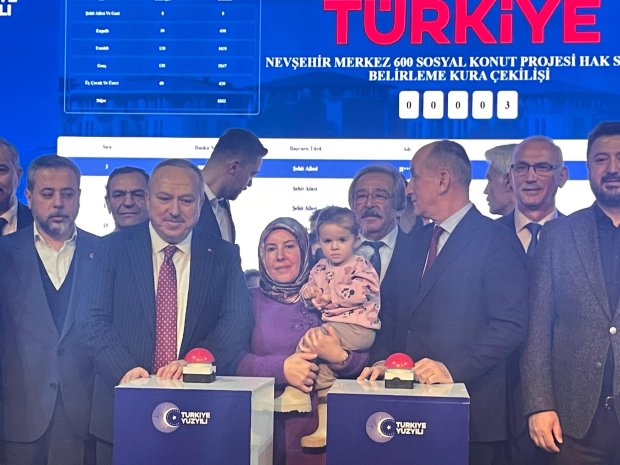 AVANOS 189 TOKİ SOSYAL KONUT KURA ÇEKİMİ YOĞUN KATILIMLA GERÇEKLEŞTİRİLDİ