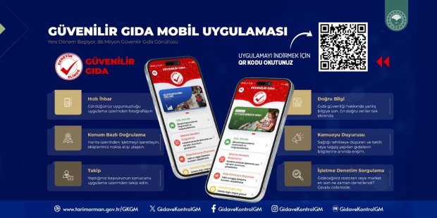 Resmi Kurum İlanları: Güvenilir Gıda Mobil Uygulaması Tanıtımı