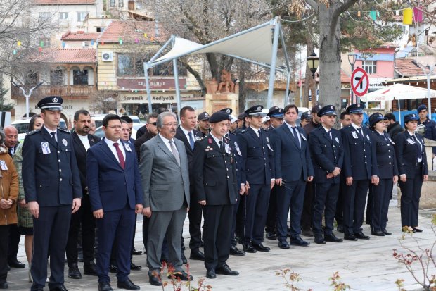 Avanos’ta, Türk Polis Teşkilatı’nın kuruluşunun 181. yıl dönümü ve Polis Haftası dolayısıyla tören düzenlendi.