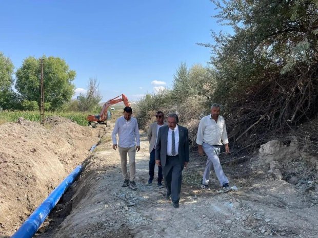 Bozca İçme Suyu Ana Boru Hattının Bir Kısmında Yenileme Çalışması Yapıldı