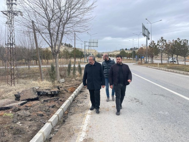SANAYİ YOLUNDA PEYZAJ VE BORDÜR DÜZENLEMESİ
