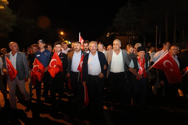 15 TEMMUZ DEMOKRASİ VE MİLLÎ BİRLİK GÜNÜ, İLÇEMİZDE BÜYÜK BİR COŞKU VE ANLAM YÜKLÜ BİR PROGRAMLA ANILDI