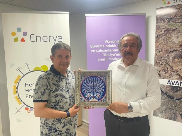 Belediye Başkanımız, Kapadokya Enerya Gaz İşletme Müdürü Özenç Gezgin’i makamında ziyaret etti.