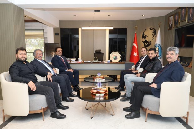 Avanos Cumhuriyet Başsavcımız Sayın Hasan Aydın ve Savcımız Sayın Yasin Açıkgöz, Belediye Başkanımız Sayın Mustafa Kenan Sarıtaş’ı ziyaret ettiler.