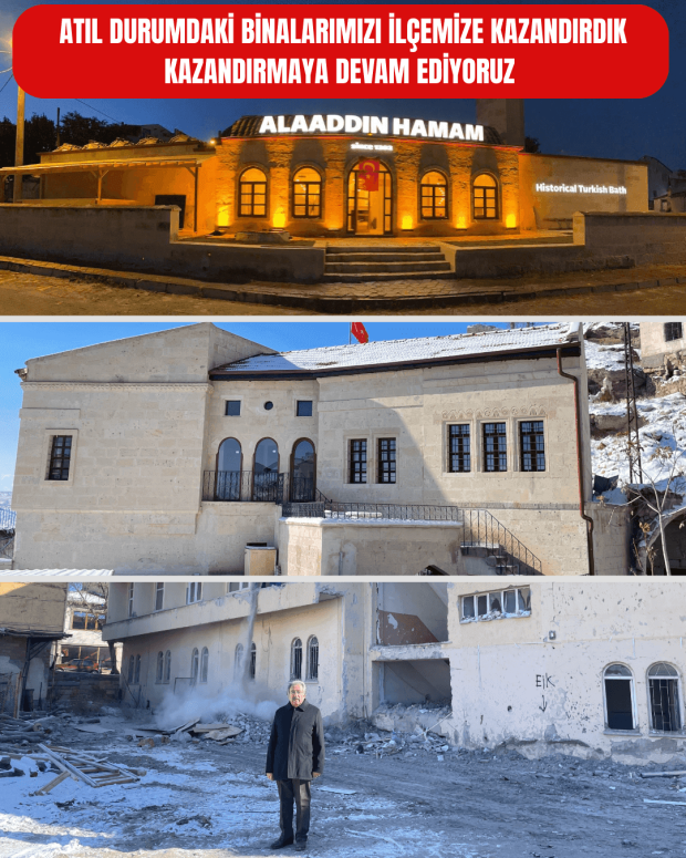 ATIL DURUMDAKİ BİNALARIMIZI İLÇEMİZE KAZANDIRDIK VE KAZANDIRMAYA DEVAM EDİYORUZ