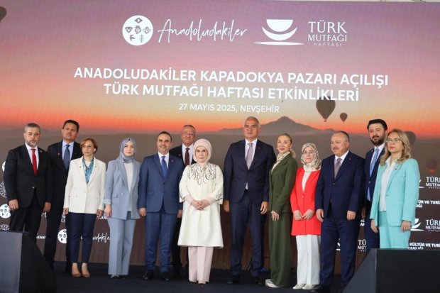 Cumhurbaşkanımız Sayın Recep Tayyip Erdoğan'ın eşi Sayın Emine Erdoğan Hanımefendi ilimize gelerek "Anadoludakiler Kapadokya Pazarı Açılışı ve Türk Mutfağı Haftası Etkinlikleri"ne katıldı.