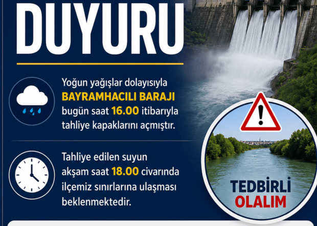 ÖNEMLİ DUYURU: KIZILIRMAK'TA SU YÜKSELMESİNE KARŞI DİKKAT
