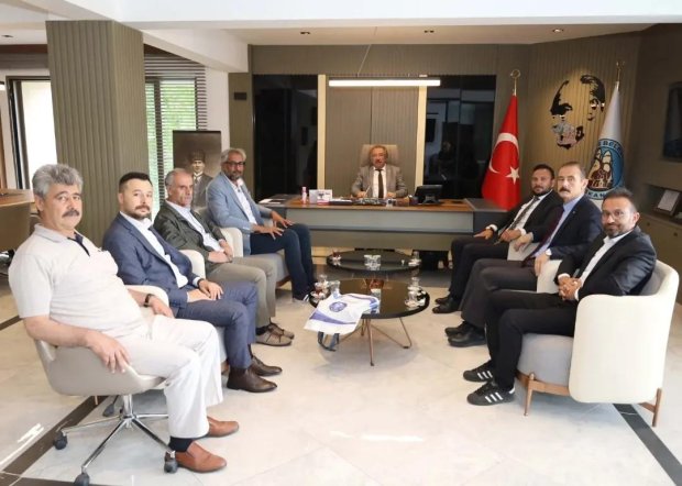 Türk Eğitim Sen Nevşehir Şube Başkanı, Belediye Başkanımızı Ziyaret Etti
