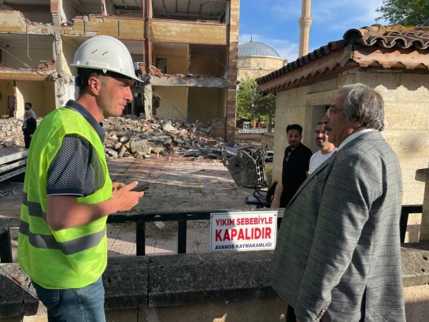 Avanos Eski Hükümet Konağında Yıkım Çalışmaları Başladı