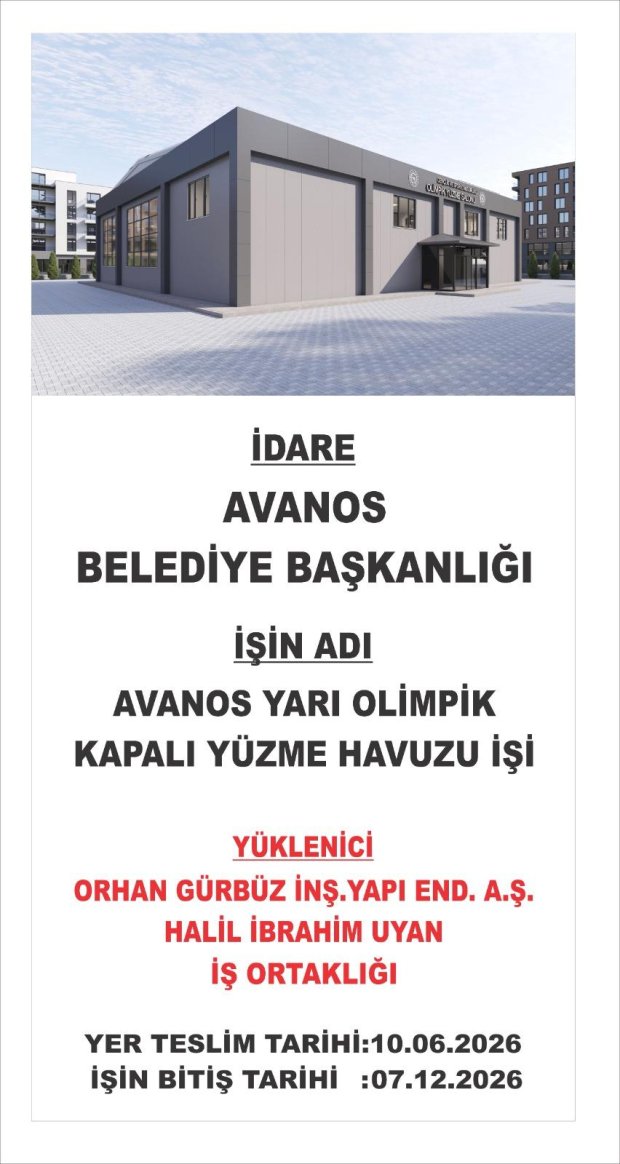 ÇOCUKLARA VE GENÇLERE MÜJDE! AVANOS YARI OLİMPİK KAPALI YÜZME HAVUZU TEMEL ÇALIŞMALARI BAŞLADI