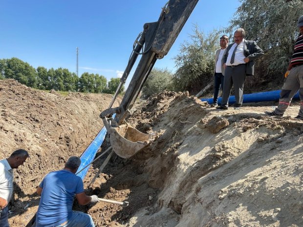 Bozca İçme Suyu Ana Boru Hattının Bir Kısmında Yenileme Çalışması Yapıldı